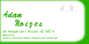 adam moizes business card